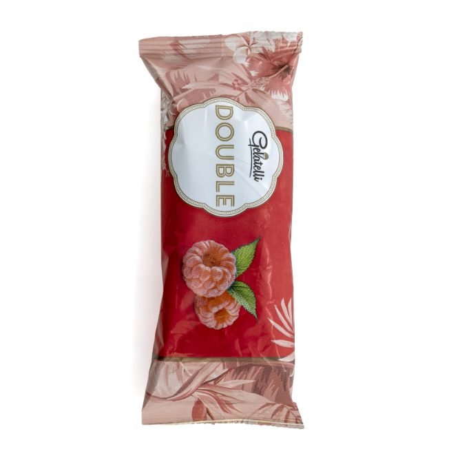 Bombón helado Summun doble frambuesa con cobertura de chocolate congelado Bombón helado Summun doble frambuesa con cobertura de chocolate congelado