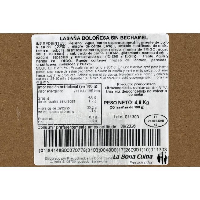 1-Canelón de boletus supremo sin besamel 60Gr cajas 80Uds 1-Canelón de boletus supremo sin besamel 60Gr cajas 80Uds