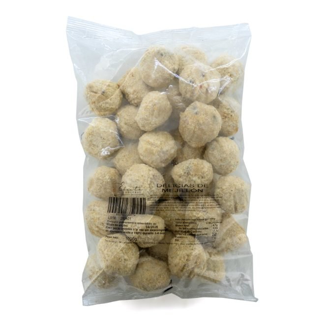 Bolsa de delicias de mejillón congeladas Efecto Gourmet de 1 kg Bolsa de delicias de mejillón congeladas Efecto Gourmet de 1 kg