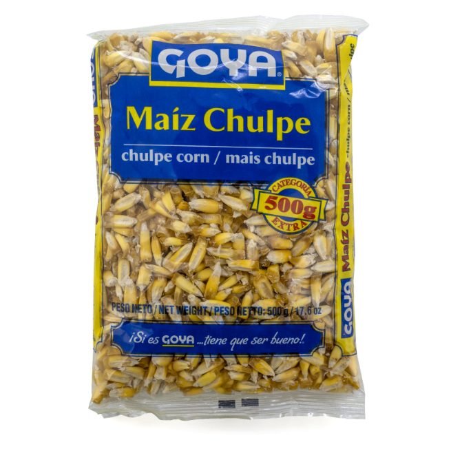 Maíz chulpe Goya en envase de 500 gramos listo para tostar Maíz chulpe Goya en envase de 500 gramos listo para tostar