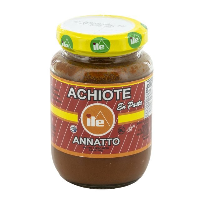 Tarro de pasta de achiote marca ILE de 240 gramos para cocina latinoamericana Tarro de pasta de achiote marca ILE de 240 gramos para cocina latinoamericana