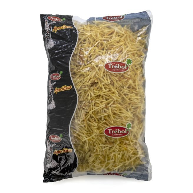 Patatas paja fritas Trébol en bolsa de 1 kg Patatas paja fritas Trébol en bolsa de 1 kg