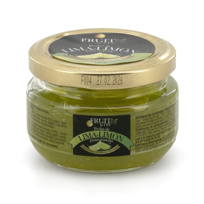 Tarro de perlas de lima-limón pasteurizadas FRUIT by CFS 100g Tarro de perlas de lima-limón pasteurizadas FRUIT by CFS 100g