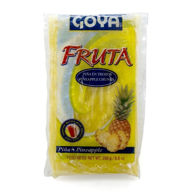 Pulpa de piña en trozos congelada Goya en envase de 250 gramos Pulpa de piña en trozos congelada Goya en envase de 250 gramos