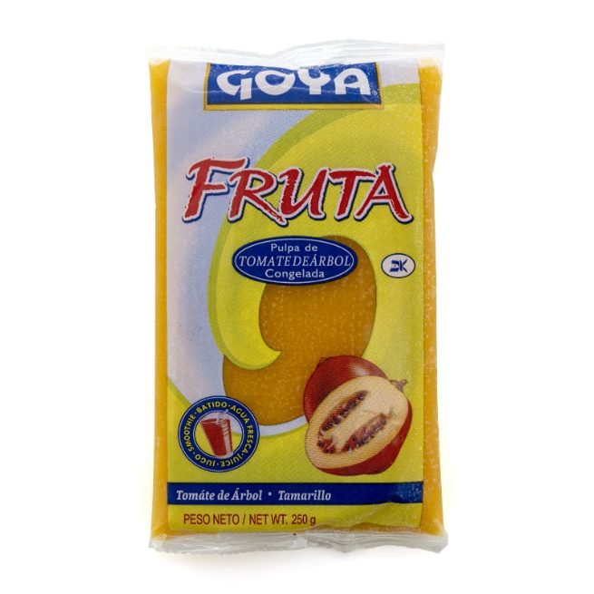 Pulpa de tomate de árbol congelada Goya en envase de 250 gramos Pulpa de tomate de árbol congelada Goya en envase de 250 gramos