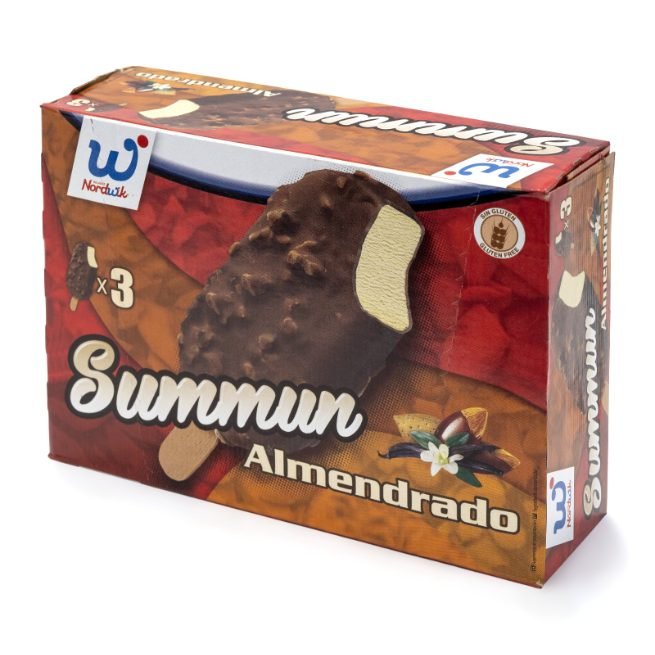 Helado Summum Almendrado Nordisk con cobertura de chocolate y almendras pack 3 unidades Helado Summum Almendrado Nordisk con cobertura de chocolate y almendras pack 3 unidades