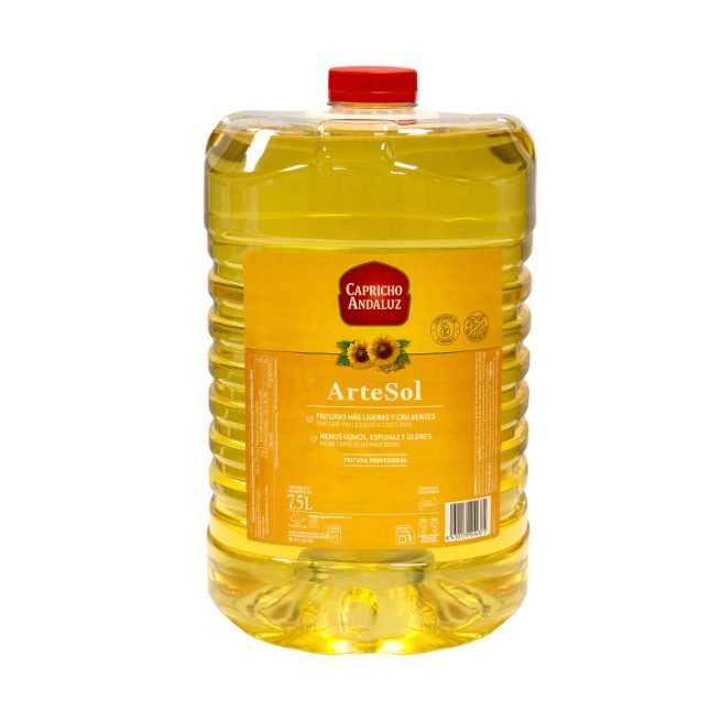 Garrafa de aceite de girasol alto oleico ArteSol Capricho Andaluz 7,5 litros Garrafa de aceite de girasol alto oleico ArteSol Capricho Andaluz 7,5 litros