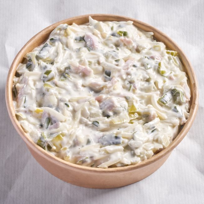Ensalada de jamón cocido y puerro Efecto Gourmet en tarrina refrigerada Ensalada de jamón cocido y puerro Efecto Gourmet en tarrina refrigerada