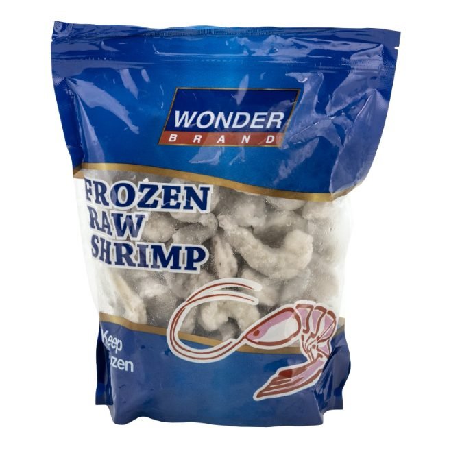 Cola de langostino Vannamei crudo pelado y desvenado Wonder Brand Cola de langostino Vannamei crudo pelado y desvenado Wonder Brand