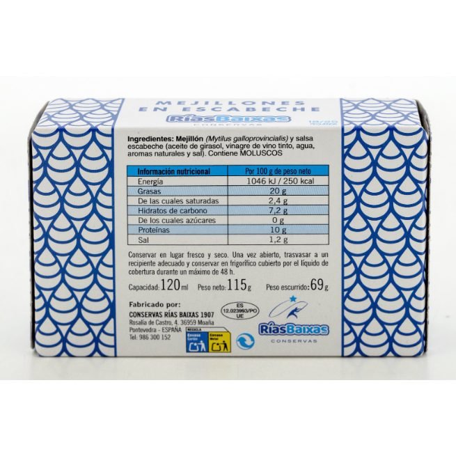 3-Mejillón 120Gr 18/24 pzs 3-Mejillón 120Gr 18/24 pzs