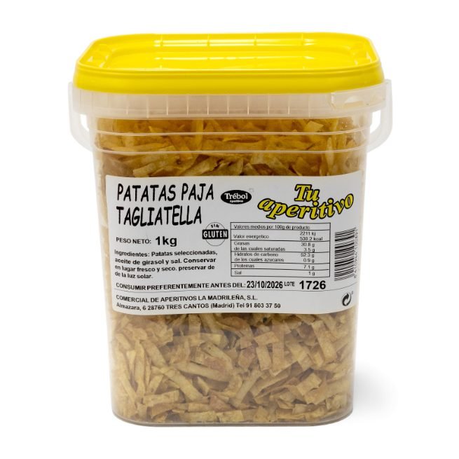 Patatas paja tagliatella Trébol en cubo de 1 kg Patatas paja tagliatella Trébol en cubo de 1 kg