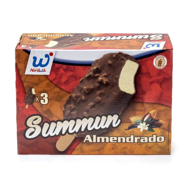 Helado Summum Almendrado Nordisk con cobertura de chocolate y almendras pack 3 unidades Helado Summum Almendrado Nordisk con cobertura de chocolate y almendras pack 3 unidades