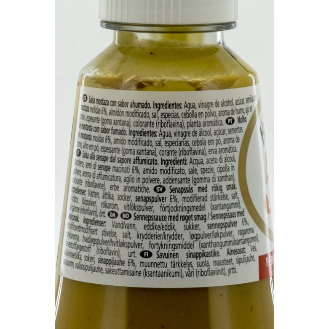 Botella de Salsa Mustard Barbecue Heinz de 1 litro con dosificador Botella de Salsa Mustard Barbecue Heinz de 1 litro con dosificador