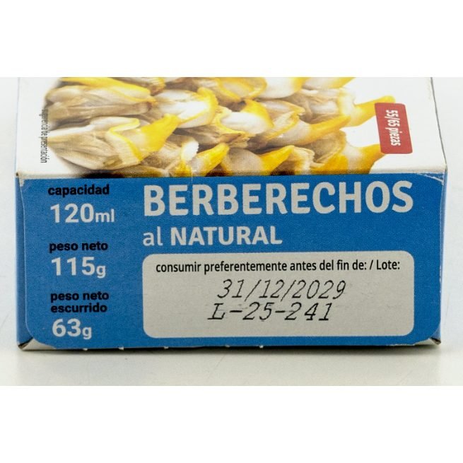 5-Berberecho 120Gr 25/35 piezas Ñai 5-Berberecho 120Gr 25/35 piezas Ñai