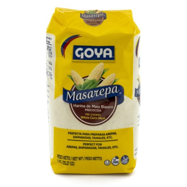 Harina de maíz blanco precocida Goya Masarepa en envase de 1 kg Harina de maíz blanco precocida Goya Masarepa en envase de 1 kg