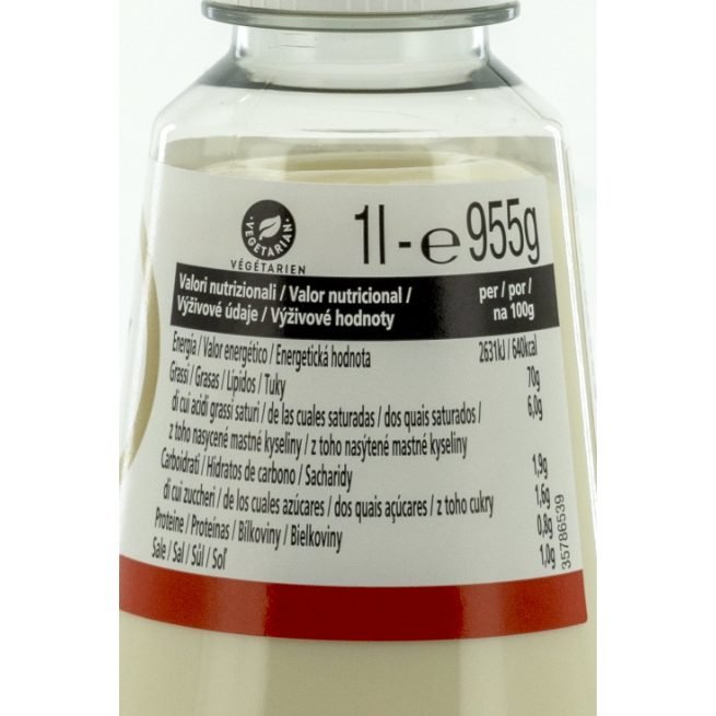 Bote de mayonesa Heinz Seriously Good de 1 litro formato boca abajo Bote de mayonesa Heinz Seriously Good de 1 litro formato boca abajo