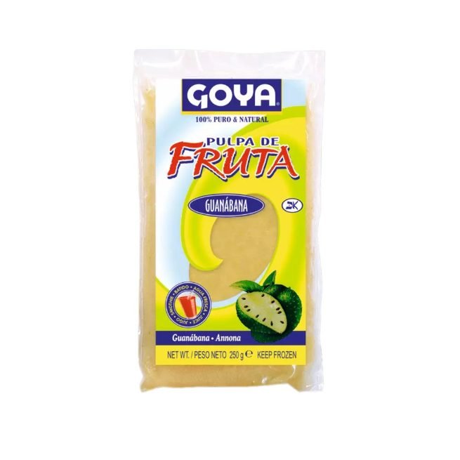 Pulpa de guanábana congelada Goya en envase de 250 gramos Pulpa de guanábana congelada Goya en envase de 250 gramos