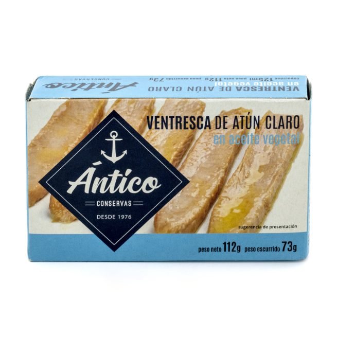 Lata de ventresca de atún claro en aceite de girasol Lata de ventresca de atún claro en aceite de girasol