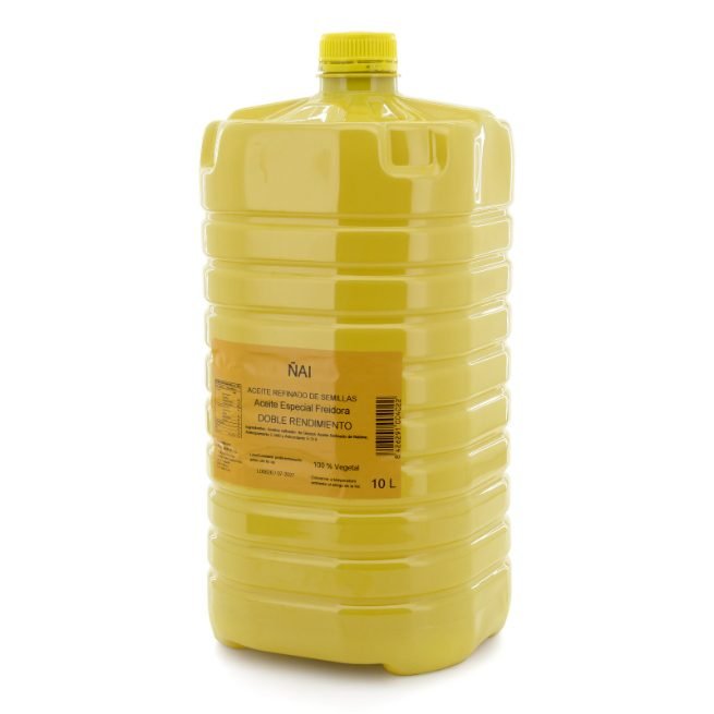 Garrafa de aceite refinado de semillas ÑAI especial freidora doble rendimiento 10 litros Garrafa de aceite refinado de semillas ÑAI especial freidora doble rendimiento 10 litros