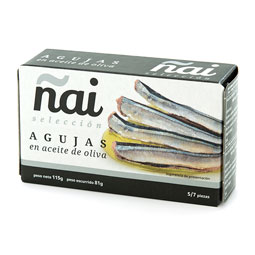 Agujas en aceite de oliva 125Gr Ñai Selección