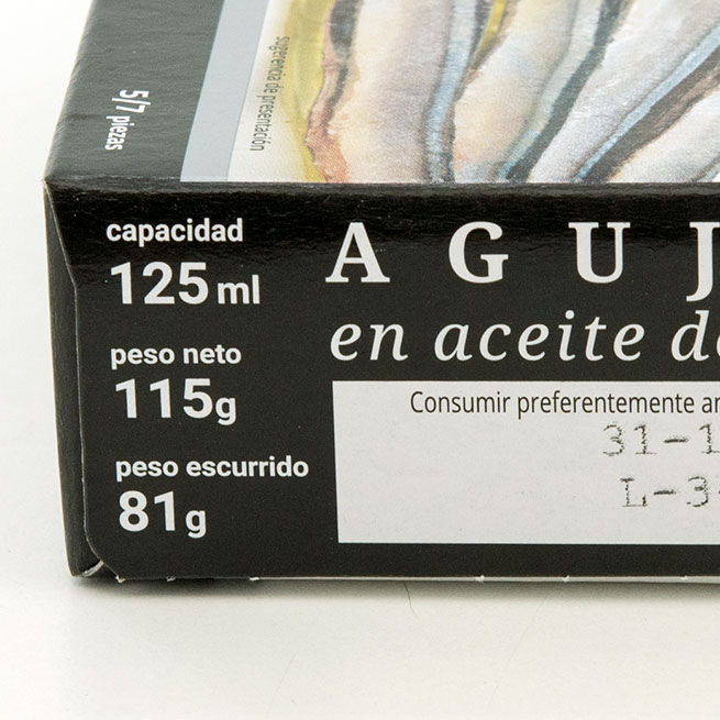 Agujas en aceite de oliva Agujas en aceite de oliva