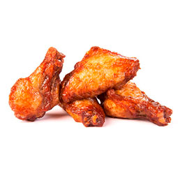 Alitas de pollo grilladas asadas con pimentón