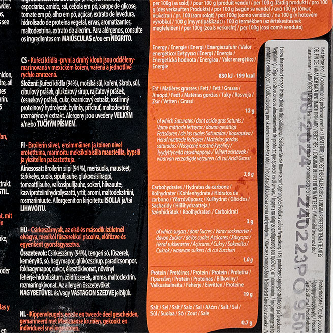 Alitas de pollo grilladas asadas con pimentón Alitas de pollo grilladas asadas con pimentón