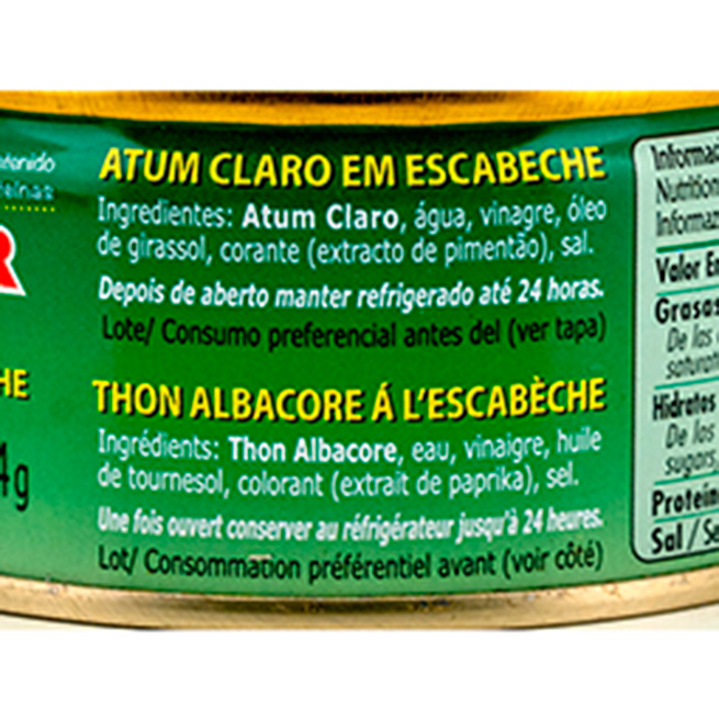 Atún claro escabeche Atún claro escabeche