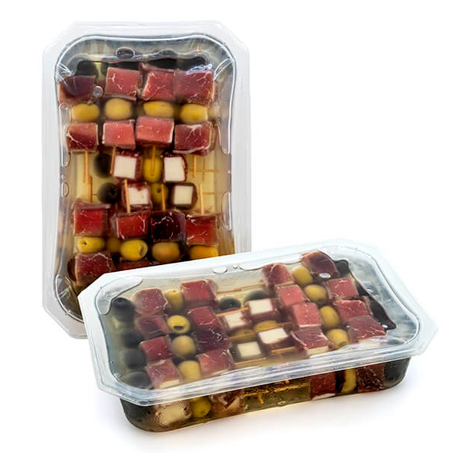 Banderilla cohete doble cecina y queso 20Uds Banderilla cohete doble cecina y queso 20Uds