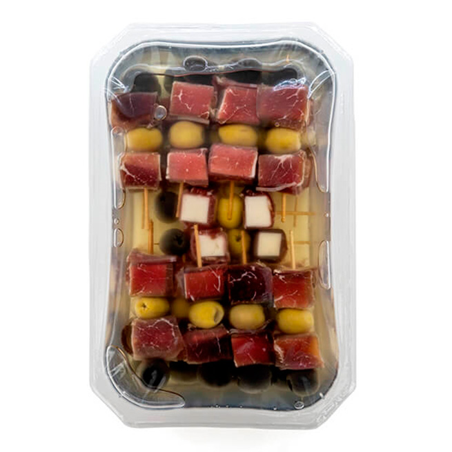 Banderilla cohete doble cecina y queso 20Uds Banderilla cohete doble cecina y queso 20Uds