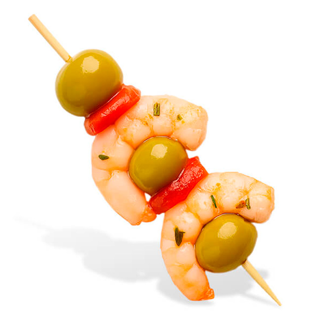 Banderilla cohete doble langostino 14Uds Banderilla cohete doble langostino 14Uds