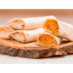 Burrito de pollo con guacamole