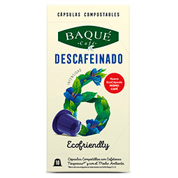 Capsula Caf Descafeinado Baqu (Nespresso) 10Uds