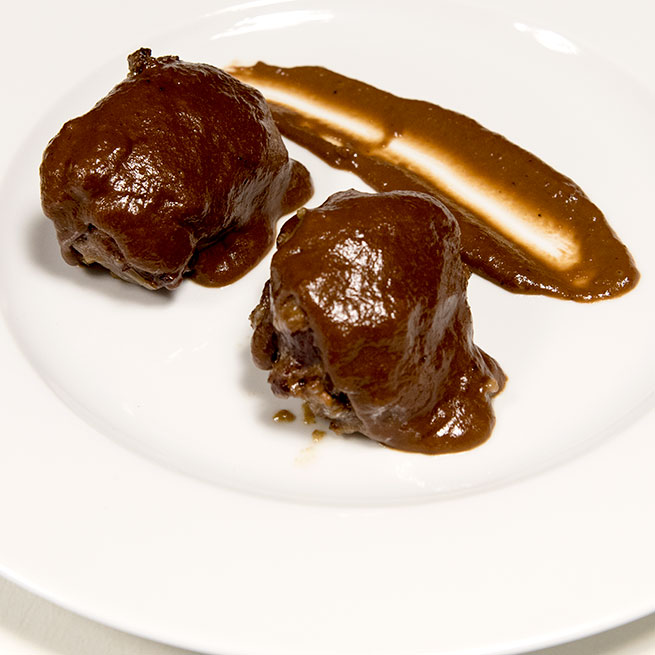 Carrilleras de cerdo al chocolate