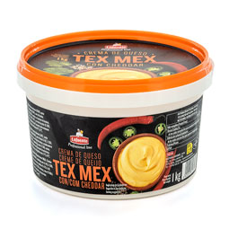 Crema Tex Mex con Queso Cheddar Lafuente 1 kg