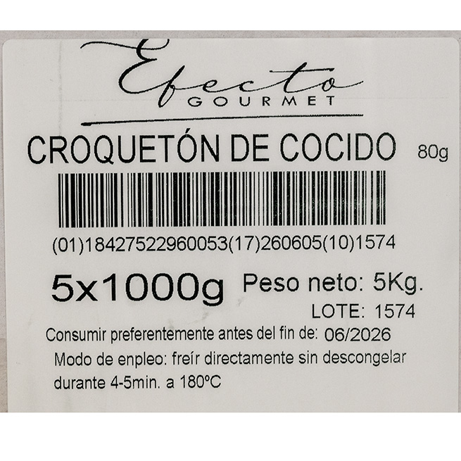 Croquetón de cocido 80Gr aprox Croquetón de cocido 80Gr aprox
