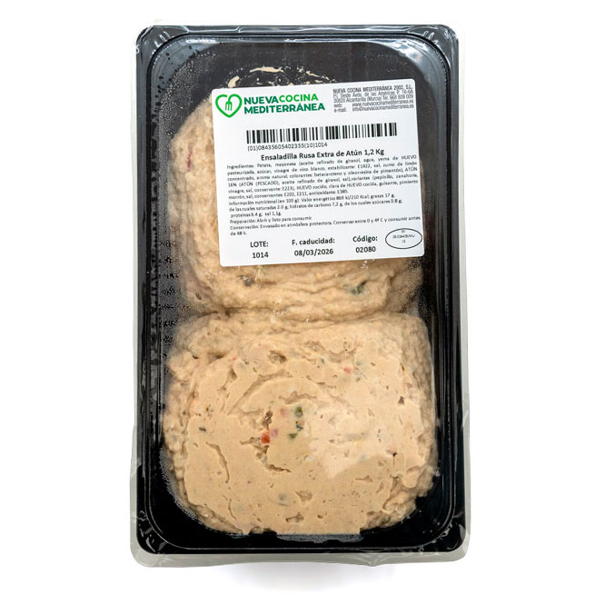 Ensaladilla Rusa con extra de atún 1.2Kg Ensaladilla Rusa con extra de atún 1.2Kg