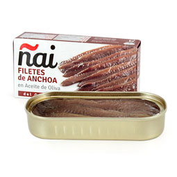 Filete anchoa en aceite de oliva Cantábrico 50Gr Ñai