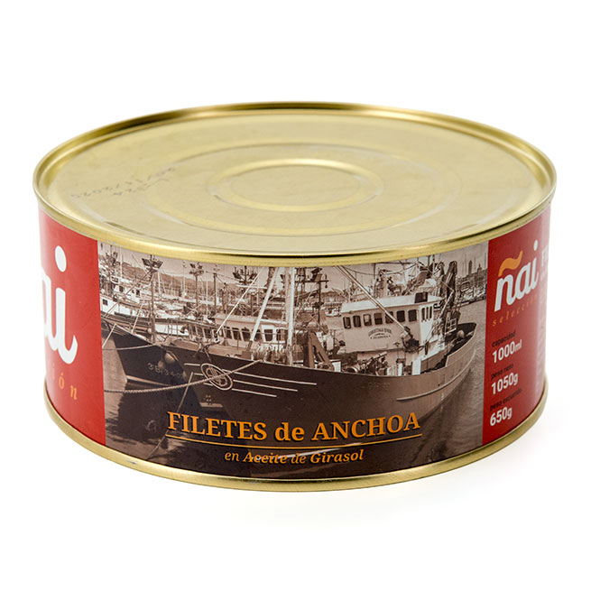 Filete de anchoa 1100Gr Ñai extra Filete de anchoa 1100Gr Ñai extra