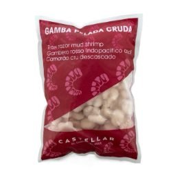 Gamba pelada cruda calibre 50/70