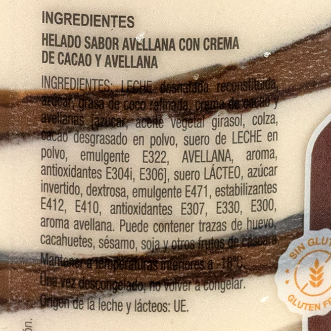 Helado De Bombon de Avellana Nordwik Helado De Bombon de Avellana Nordwik