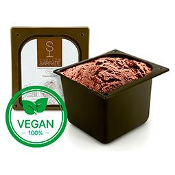 Helado de chocolate vegano