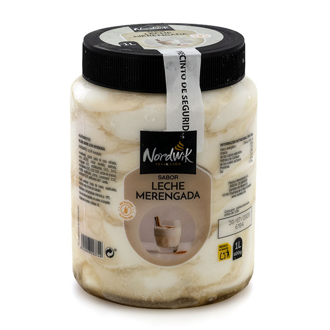 Tarro de Helado Sabor Leche Merengada Nordwik de 1L Tarro de Helado Sabor Leche Merengada Nordwik de 1L
