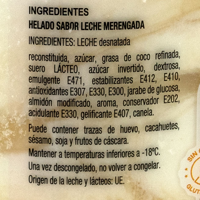 Tarro de Helado Sabor Leche Merengada Nordwik de 1L Tarro de Helado Sabor Leche Merengada Nordwik de 1L