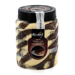 Helado sabor tarta de la abuela