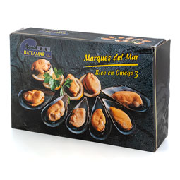 Mejillón media concha 40/60 piezas 2.5Kg