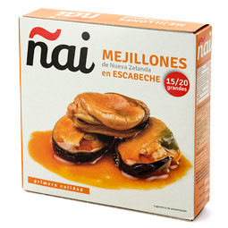 Mejillones en escabeche Ñai