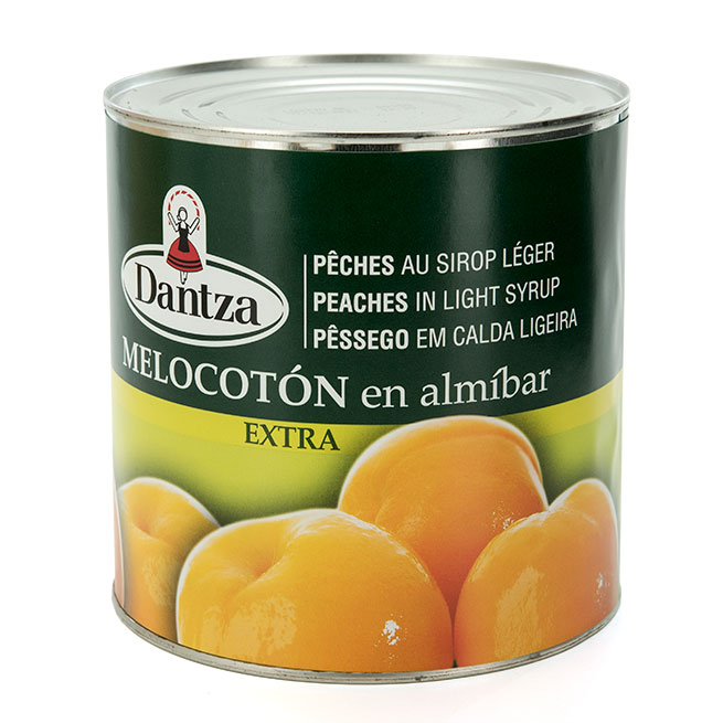 Melocotón en Almíbar Extra  30/40 frutos 3Kg