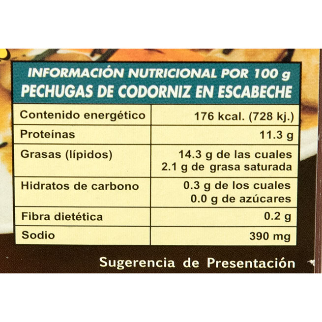 Pechugas de codorniz en escabeche ÑAI plato cocinado listo para servir Pechugas de codorniz en escabeche ÑAI plato cocinado listo para servir