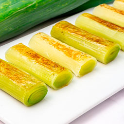 Puerros confitados